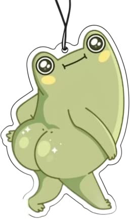 2x Popo Frog Duftbaum Auto lustig Frosch, Auto Duftspender, Duftbaum Auto tuning, car air freshener, Duftanhänger Set Auto