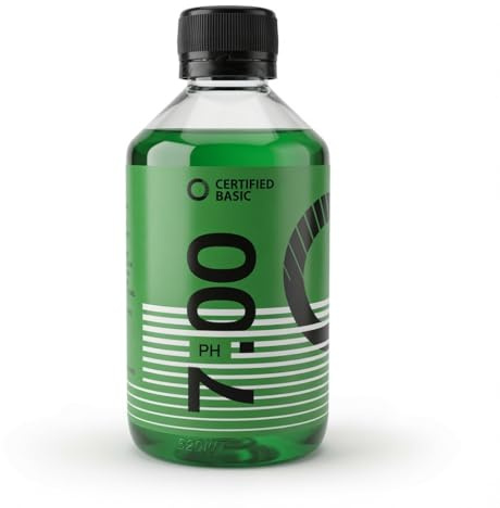 Pufferlösung pH 7 250 ml | Kalibrierlösung pH 7,00 Eichlösung NIST | Pool pH-Messgerät Elektrode | gebrauchsfertig Labor Aquarium