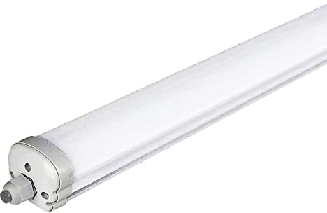 ZONE LED SET - LED Feuchtraumleuchte, 150cm, 48W, 5760 Lumen, Neutralweiß 4000K, IP65, LED Röhrenlampe, Kellerleuchte, Nassraumleuchte, Feuchtraum Deckenleuchte, (1-er Pack)