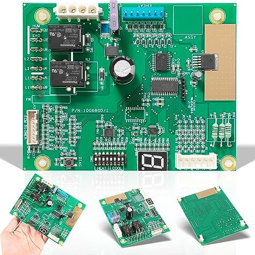 1006801R Control Board 1006800/1 For Nordyne Intertherm Revolv Miller E7 & B6 Series Electric Furnace, Replacement Printed Circuit Board, W/Electric Heat, Single Stage