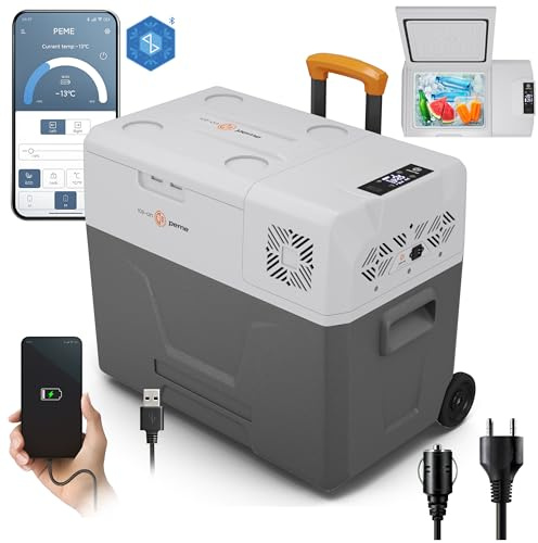 peme Frigorifero Portatile Elettrico Congelatore Frigo Campeggio Auto 12v 24 220v 240 Compressore per Camper Freezer Ricaricabile Congelatori Viaggio Refrigeratore Escursione 39L – Expedition