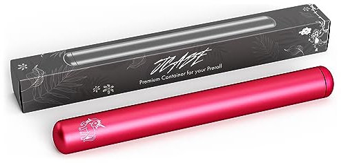 Premium Joint Hülle PINK UNICORN Geruchsdicht aus Alu 11cm bis 15cm Wasserdicht Metall Zigaretten Hülse Joint Tube Case Box (13,3cm)