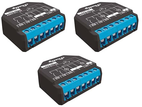 SHELLY WLAN-Schaltaktor Plus 2PM, 2x 10 A, Bluetooth, 3 Stück