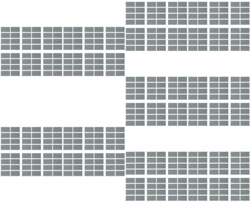 VILLCASE 2000 stücke Scratch Off Aufkleber Selbstklebende Peel and Stick Etiketten für Individuelle Gestaltung Perfekt zum Beschriften und Gewinnspielkarten für Feiern und Anlässe