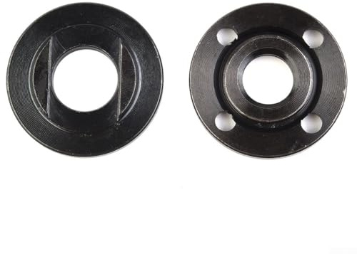 Zoegneer Set di dadi per smerigliatrice angolare di ricambio con filettatura per M14, flangia interna ed esterna, per filettatura mandrino da 14 mm (2 pezzi)