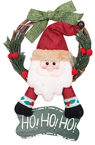 Weihnachtstürkranz, Weihnachts-Treppen-Dekorationen, Weihnachtskranz Türkranz Weihnachten, Adventsgesteck Weihnachtsgesteck Tischdeko für Adventskranz, Weihnachtskranz, Basteln (A, One Size)