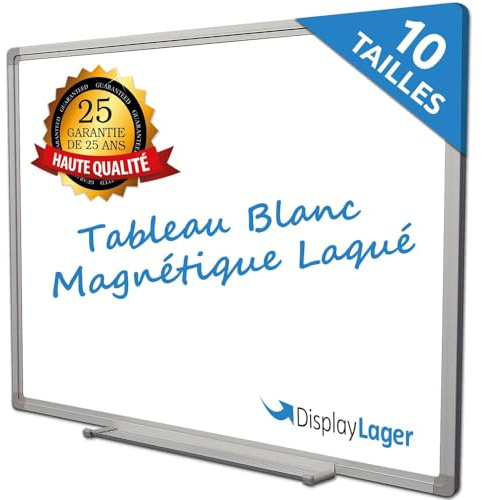DisplayLager Lavagna magnetica laccata, ideale per ufficio, scuola, sala insegnanti, cucina e sale seminari, 25 anni Garanti (150 cm x 100 cm)