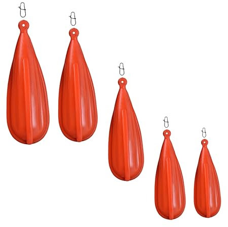 Supvox 5St Angelübungsköder Übungswurfgewichte aus Gummi Gussstopfen für den täglichen Gebrauch Gießen Kinder Angel Beginner Outdoor-Übungsstecker Fischerei Versorgung draussen Angeln PVC