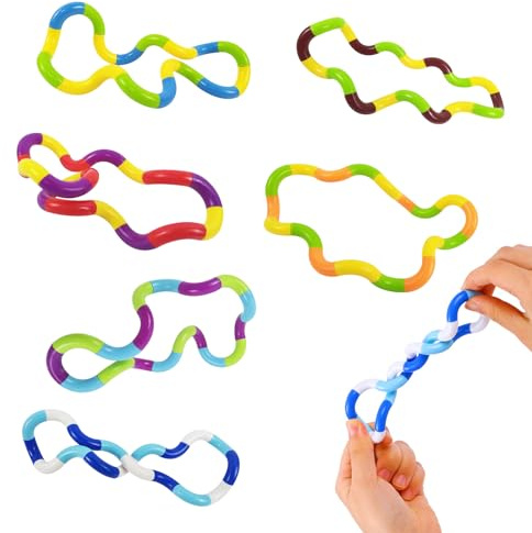 KASESSS 6 Stück Fidget Toys Twister, Anti Stress Handspielzeug, Twister Stimming Autismus Spielzeug für Erwachsene und Kleinkinder