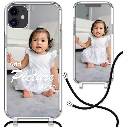 CoverHeld Handyhülle für iPhone 11 - Silikon Hülle mit personalisierbarem Design - Handykette in Schwarz
