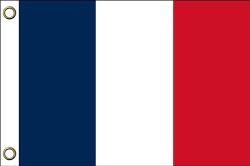 Frankreich Flagge Fahnen | 150 cm x 90 cm / 90 x 150 cm | Wetterfest & Langlebig | Polyester mit zwei Ösen