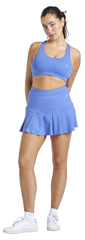Sportkind Mädchen & Damen Tennis, Hockey, Golf Faltenrock mit Innenhose, atmungsaktiver Skort, UV-Schutz, Kornblumen blau, Gr. L