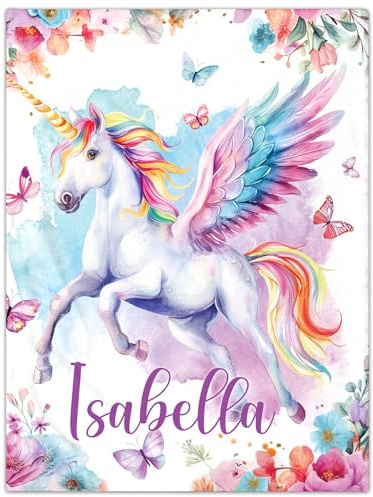 NIBESSER Personalised Baby Blanket with Names Custom Blankets Personalised Baby Gifts Customised Blanket for Boys Girls Newborn Toddlers Kids Adults Mom Dad Family Friends Dogs