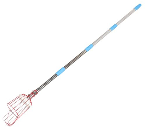 MERRYHAPY Recolector De Frutas Herramienta De Jardinería Telescópica Secciones Acero Inoxidable Fácil De Usar