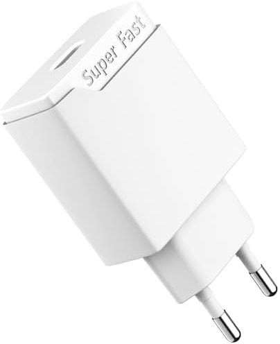 Newding 25W Cargador USB C, Carga Rápida Compatible con Samsung Galaxy A56 A55 A54 A53 A36 A35 A34 A26 A25 A17 A16 A15 A06 A05s S25 S24 S23 S22 S21 Tipo C, No Cable