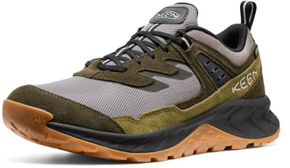Keen Hightrail Low Height Durable Lightweight Breathable Leather Waterproof, Scarpe da Trekking Uomo, Grigio Acciaio/Forest Night, 44 EU