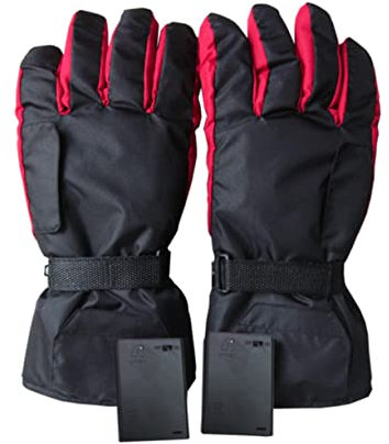 BESPORTBLE Elektrische Heizhandschuhe Mit Akku Zum Aufladen Beheizbare Skihandschuhe Für Herren Und Damen Warme Thermohandschuhe Mit Temperaturregelung Winddicht Für Outdoor-Sportarten
