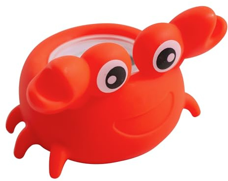 Dreambaby Crab Baby Bath Thermometer - Instant Read Digital Thermometer for Water and Room Temperature - Floating Baby Bath toy