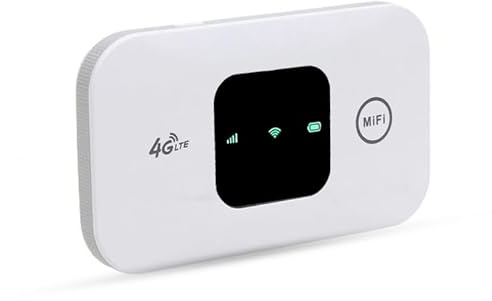 Portable WiFi Hotspot Router, SIM Card Slot Plug & Play, Pocket 4G LTE Internet Hotspot,Mobile WiFi Hotspot Dongle Connects Up to 10 Devices MINI Hotspot Modem