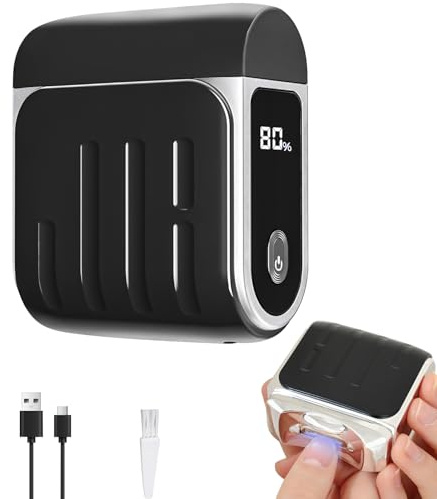 Coupe-ongles électrique avec lumière, Coupe-ongles sans fil à 3 vitesses | Pour Bébés Rechargeable USB, Portable Lime a Ongle Pour Bébés, Adultes, Personnes Âgées