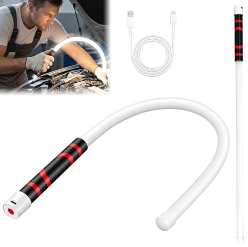 Suevut Biegsame LED Arbeitsleuchte, Flexible Taschenlampe Stab, 360° Knickbar, Akku LED Lampe für Kfz Reparatur, Werkstatt, Inspektion, Camping & Notlicht