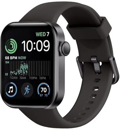 Montre Connectée Femme Homme avec Appels Bluetooth, 1.85 HD Smartwatch avec 140+ Modes Sportifs, Etanche IP68 Montre Connectee avec Podometre/Cardiofrequencemetre/Moniteur de Sommeil pour Android/iOS