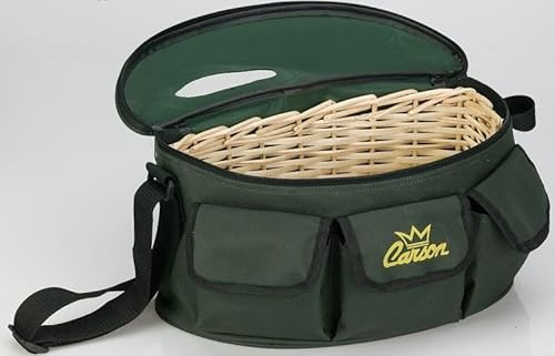 Carson Cesto in Vimini Cestino Porta trote Pesca Torrente Fiume Borsa Marsupio Esche