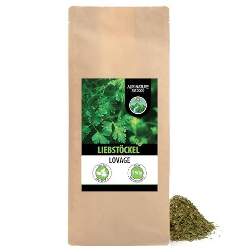 Alpi Nature Liebstöckel 250g, Liebstöckel Gewürz, Liebstöckelblätter getrocknet, Liebstöckelgewürz
