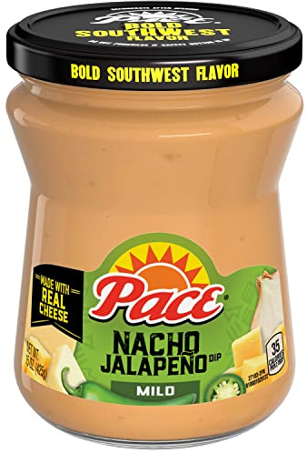 Pace Nacho Jalapeño Queso Dip, ideal para nachos, 15 onzas