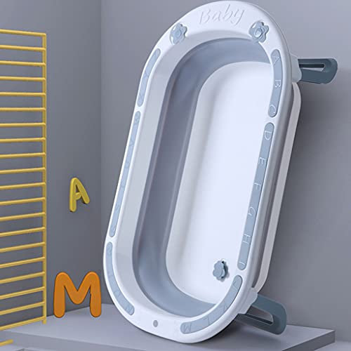 CongMing-huajia Tragbarer Baby-Badeeimer Faltbare Freistehende Badewanne Zum Einweichen TPE+Pp-Material Verbindet Sich Nahtlos Badewannen Mit Schriftzug B