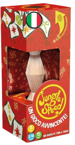 Asmodee - Jungle Speed: Eco-Pack - Bordsspel, Party Game, 2-10 spelare, 7+ år, italiensk utgåva