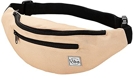 Vibe Bauchtasche Gürteltasche für Damen, Herren & Kinder - Fanny Pack Tasche, Hüfttasche, Handytasche für Festival, Party, Rave, Sport, Outdoor, Fitness, Fahrrad, Joggen