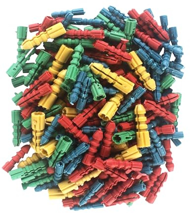 Primes DIY 150Pcs Assorted Wall Plugs Fixings Plug Universal Screws Anchor Raw Cavity 5mm 6mm 7mm 8mm