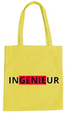 Ingenieur Baumwolltasche - Genie Mechanik Maschinenbau Elektro Bau Universität Gelb