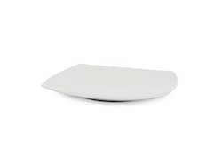 Saturnia, set 10 piatti pane quadrati Tokio in porcellana cm 17 diag. 20 H 2,2 cm 3353600-20001006 bianco