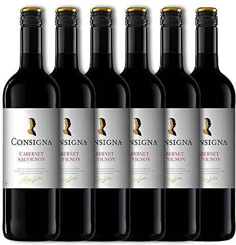 Consigna Vino Tinto Cabernet Sauvignon - 6 botellas x 750ml - Total:4500ml