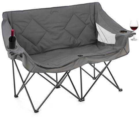 ARROWHEAD OUTDOOR Portable Folding Double Duo Camping Chair Loveseat