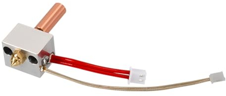 Saipor Hotend Heating Block Kit Compatible with Elegoo Neptune 4/4 Pro, Hot End Kit with Brass Nozzle, Thermistor, Throat, Aluminum Heat Block, Heating Rod, 3D Printer Accessories