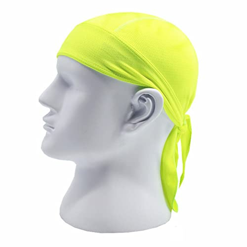 Wisafory Bandana Kopftuch Herren Damen Bandana Cap Laufmütze Fahrrad Kopftuch Pirat Kappe Sommer Kopfbedeckung Kopftücher Atmungsaktiv Sommermütze für Wander Radfahren Fahrrad Motorrad Grün