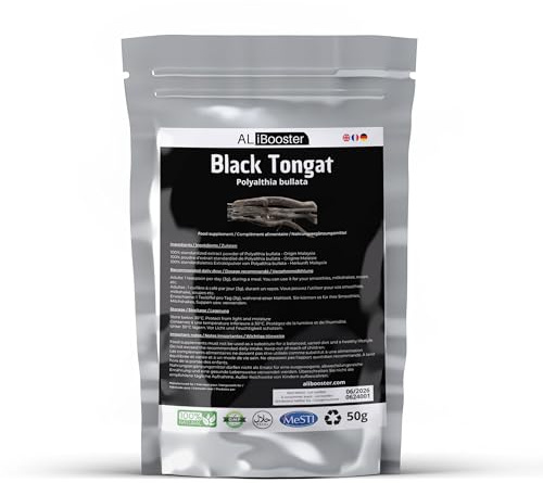 50 gram Ginseng Malaisien NOIR i rent pulver – Idealisk för soppor, smoothies & desserter