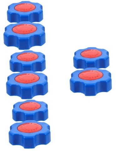 Hemobllo 8 Stk Schalter Duscharmatur Griff Ventilradgriff Ersatz-ventilhandrad Schlauch-lätzchen-griff Hahnventil-radgriff Ersatzschlauch-latzgriff Runder Radgriff Des Wasserhahns Blue Abs