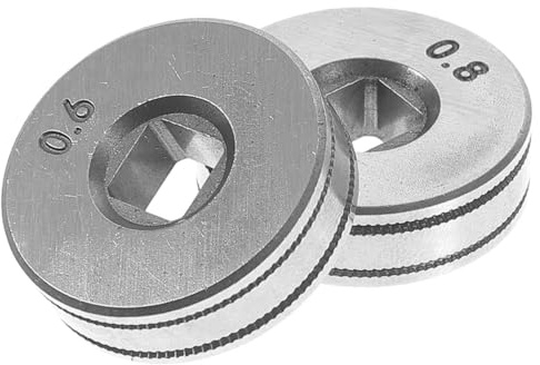 Ieron Rodillo Impulsor de alimentación de Alambre, Paquete de 2, Piezas de Equipo de máquina de soldar, Rodillo guía de alimentación de Alambre, Ranura moleteada