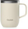 QWETCH - Mug Isotherme Inox Recyclé avec Anse - Sable 350ml - Tasse Isotherme Café & Thé - 6h Chaud & 12h Froid - Bouchon Coulissant Anti-Éclaboussures & Compatible Infuseurs