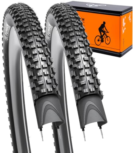 YUNSCM 29 Pulgada Lightweight Montaña Bicicleta Cubierta 29X2.25 (ETRTO 57-622) 120TPI Nylon, Puncture-Resistant, Compatible with 29x2.20 29x2.25 29x2.30 Bicicleta Cubierta-2 PCS (Y-583)