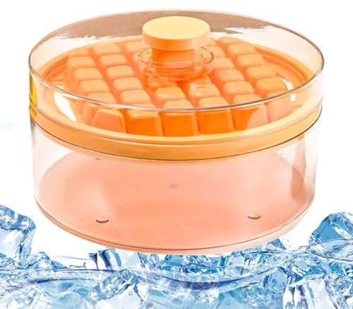Bacs À Glaçons Pour Congélateur - Moule À Glaces Réutilisable Avec Couvercle,Conteneur à Glaçons avec Couvercle pour Boissons Fraîches – Whisky, Jus, Café, Utilisation Domestique
