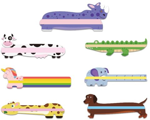 IKOPFLN 7 Pièces regle de lecture pour dyslexie règle de lecture dyslexie materiel aide lecture dyslexie guide de lecture, cadeau pour la rentrée