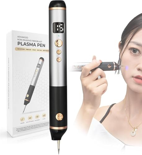 Yelingling Stylo à plasma de classe 15, stylo à taches, stylo à taupes, stylo à verrues, stylo à excrétion cutanée, pour lèvres, mains, cou, visage, tête, nez