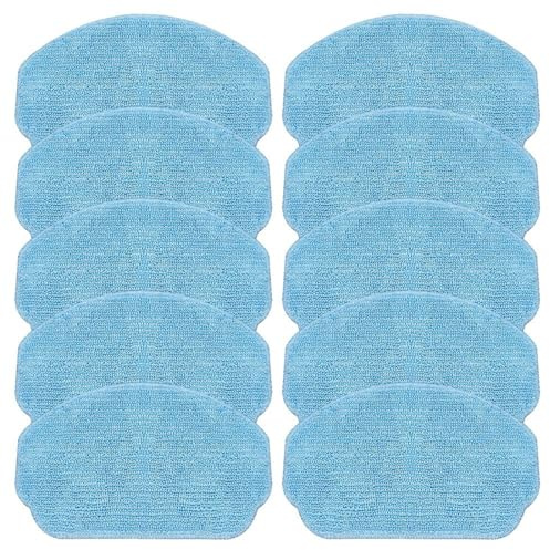Qklyxr Chiffon de vadrouille, for Cecotec, for aspirateur robot Con-ga 999 X-Treme, pièces rechange, utilisation sèche et humide, chiffons, nettoyage des sols Tampon pour robot serpillière(10 PACK)