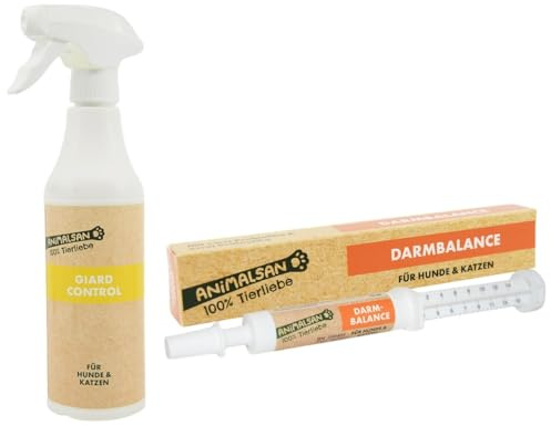 Animalsan DarmBalance 16ml und GiardControl 500ml Bundle für Hunde & Katzen