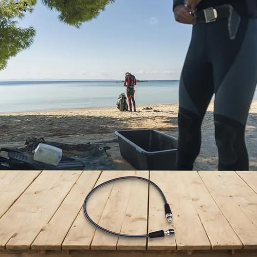 Tubo regolatore ARA ad alta pressione in fibra di carbonio 300 bar nominale 7/16-20 filettatura Unf per calibri da immersione – 150 mm/650 mm/800 mm (65 cm)